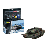 KIT PARA MONTAR REVELL MODEL SET TANQUE DE GUERRA LEOPARD 2A7V 1/72 189 PEÇAS COMPLETO COM TINTAS COLA E PINCEL REV 63355